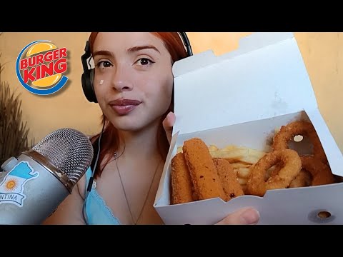 asmr SNACKS DE BURGER KING 👑