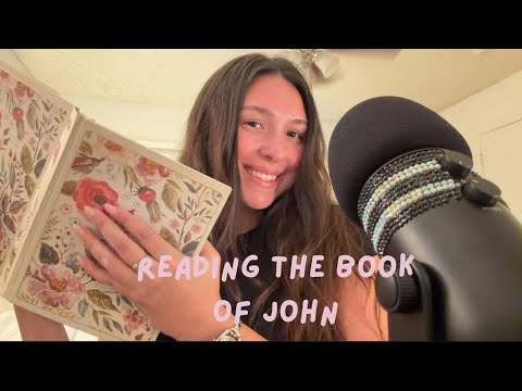 ASMR // reading the book of John🤍💐