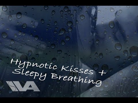 ASMR Hypnotic Kisses + Falling Asleep Girlfriend Roleplay Tingles Ear To Ear I Love You Baby Thunder