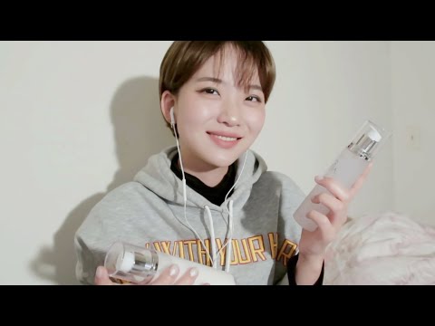 [ASMR] 여행와서 피곤해하는 친구 화장 지워주고 스킨케어 ASMR / Removing Your Makeup ASMR (BGM+Non BGM)