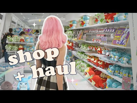 ASMR shop with me at The Pokémon Center in Japan 🌟 [+ haul!]