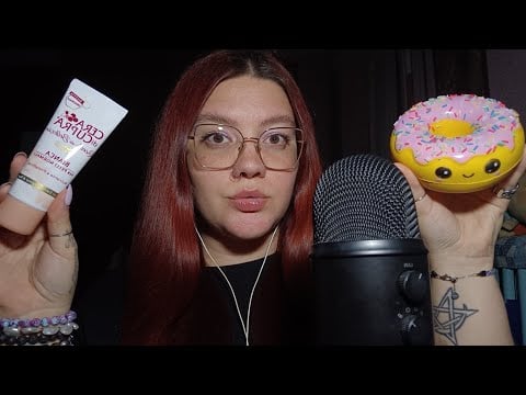 VIDEO DEDICA PER @Anna-asmr00 (Tapping, Mouth Sounds, Sponges, Ciambella, Play Foam) 😴💜 | ASMR ITA