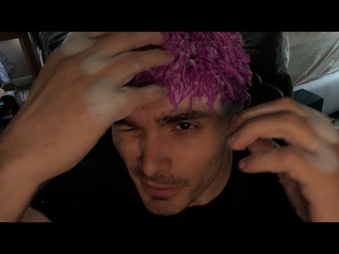 ASMR Shampoo and Scalp Massage On Myself!