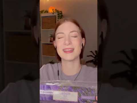 asmr deep crinkling plastic sounds, lavender incense #shorts