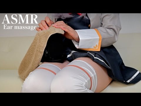 【ASMR】ふわふわタオルで耳塞ぎ&優しくスクラッチ🥱💓【睡眠導入/ear cleaning/No Talking/Triggers for sleep/Relaxation/scratching】