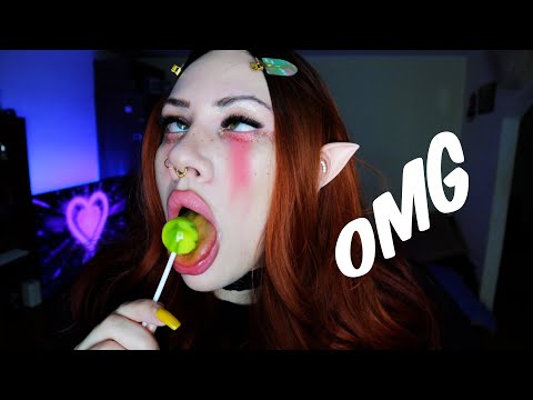 ASMR | Lollipop Sucking (Intense Mouth Sounds)👄💦 KISSES sounds