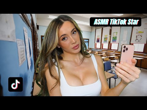 ASMR TikTok Star Classmate LIKES You | F4M | soft spoken