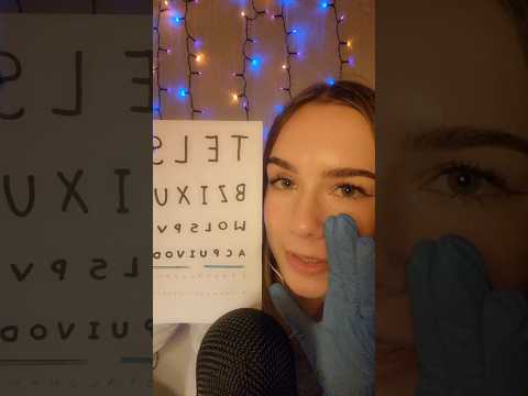 ASMR Quick cranial nerve exam 👀 #asmr #cranialnerveexam #whispering #tingles