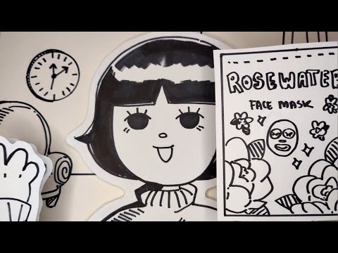 Paper Spa 'n Facial [ASMR: Tapping, Lid Sounds, Crinkly]