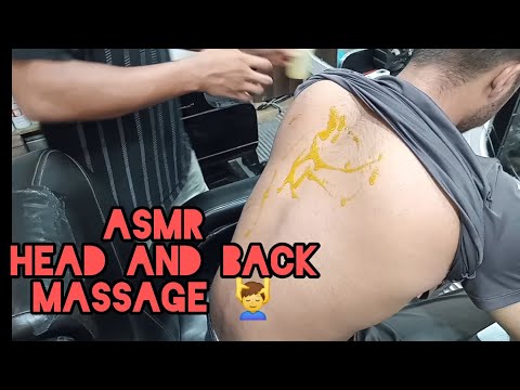 ASMR incredible head massage and back massage 😲 Lahori barber