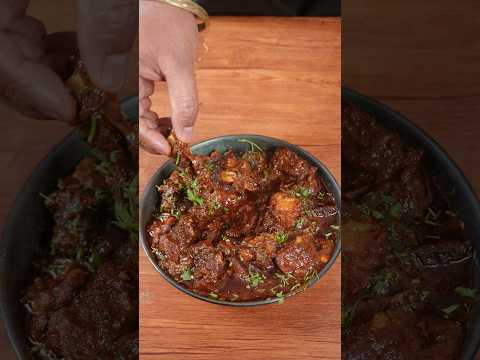 🔥 ASMR Bihari Mutton Curry | Mustard Oil & Whole Spices | Satisfying Cooking Sounds #shorts #asmr