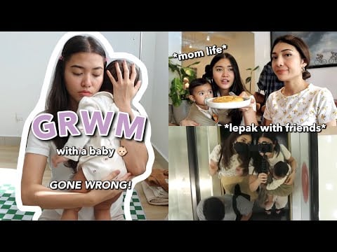 VLOG - how i get ready & hangout with friends after becoming a mom
