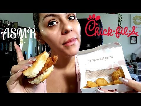 ASMR CHICK-FIL-A Breakfast Tingle Whisper Ramble | WhispEatingBabe ASMR