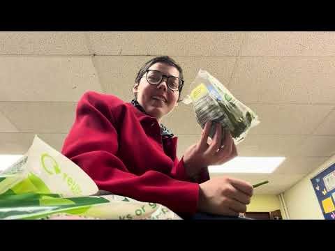 ASMR Eating Raw Greens 
