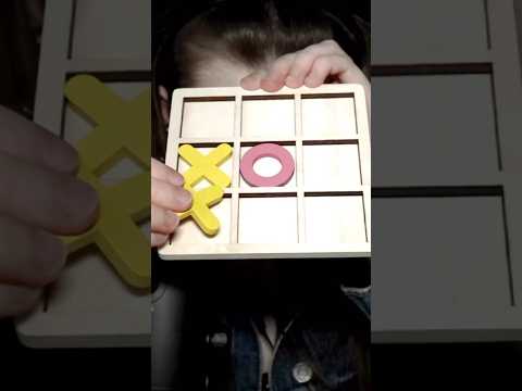 Wooden Tic Tac Toe ASMR #asmr #shorts