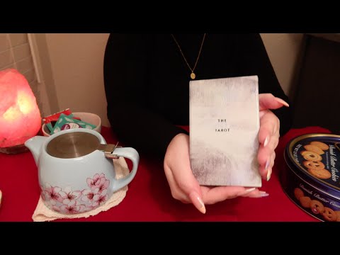 ASMR Tea Shop Roleplay + Tarot | Soft Spoken, Tarot Reading, Paper Sounds, Customer service