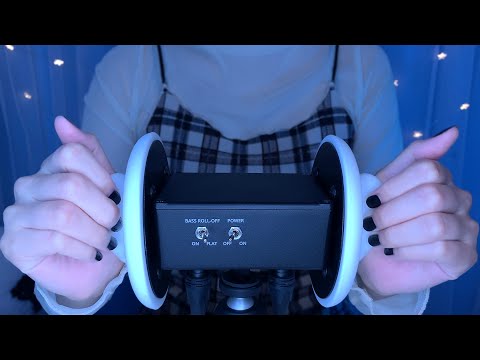 ASMR Dry Ear Massage for Sleep 😪 3Dio (Whispering)