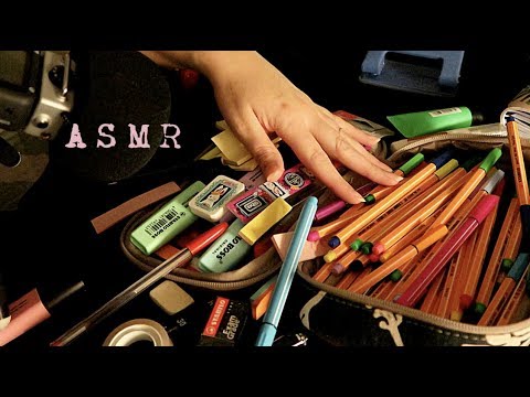 ASMR: COISINHAS DE PAPELARIA / STATIONERY (Planner, Papéis, Plástico, Embalagens, Canetas) - Naiane