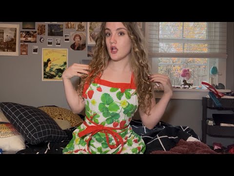 Fabric Scratching ASMR Girl Gets Ready to Fulfill Womanly Duties (leggings & personal attention)