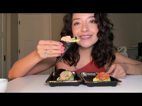 ASMR | Sushi cones /hand rolls  