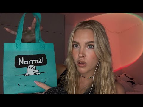 ASMR unboxing a mystery bag 😳 | whispering & triggers