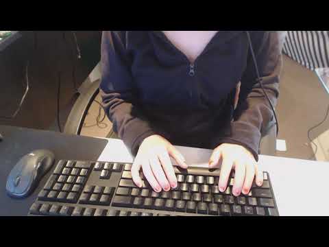 ASMR typing on mechanical keyboard (no talking)