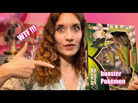 ASMR FRANÇAIS ouverture booster Pokemon ( je commence une collection )