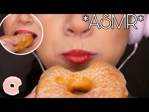 Eating GLAZED DONUT ASMR | comiendo DONA GLASEADA ASMR