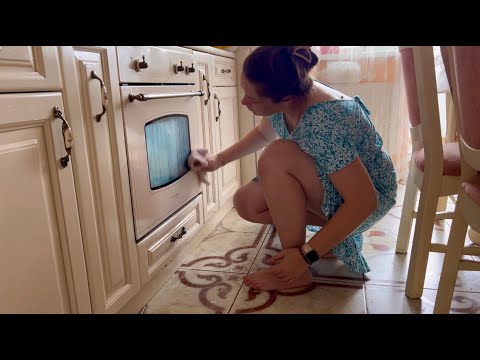 ASMR kitchen cleaning in dress *we are moving