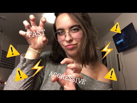 SUPER INTENSE Fast and Aggressive ASMR Triggers (Part 2)