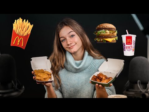 ASMR - MCDONALDS MUKBANG! (Relaxing whispering and eating sounds)