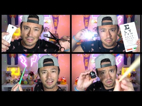 Fast Roleplay ASMR | Eye Exam, Everything Okay?, Cranial Nerve, Tracing, Haircut, Distraction Test