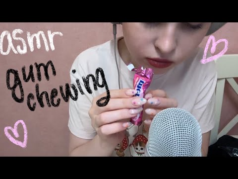 asmr gum chewing + mic brushing 🧹🫧