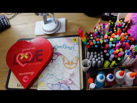 Butterflies Coloring ASMR Crunchy Eating Sounds
