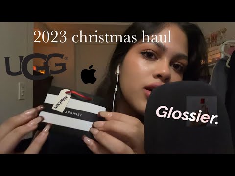 ASMR christmas haul 2023