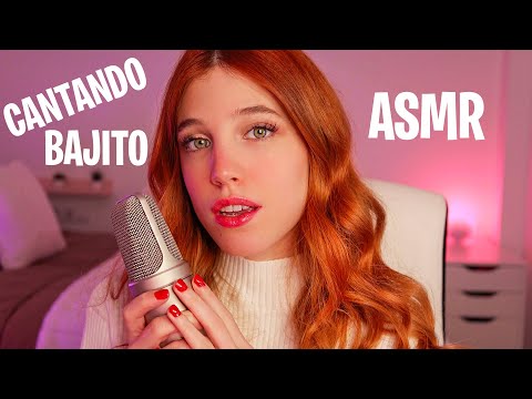 ASMR CANTANDO BAJITO HASTA QUE TE DUERMAS 🧠 TE CANTO CON SUSURROS 🎙 #4