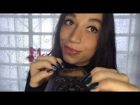ASMR Tapping no Tascam + mouthsounds