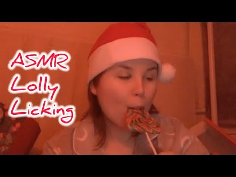 ASMR - Christmas Lollipop Noms & Licking Sounds