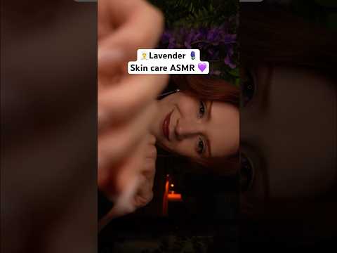 Slow and soothing ASMR Skin care💜 #relax #clickywhisper