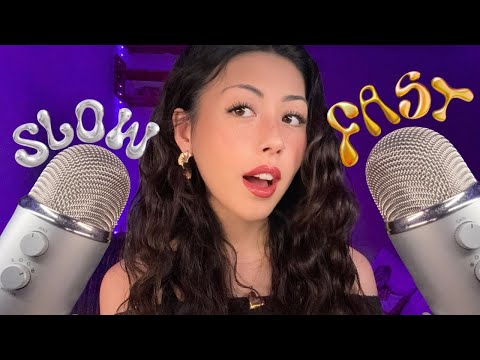 ASMR | Slow to Fast Wet & Dry Mouth Sounds at 100% Sensitivity for Maximum Tingles