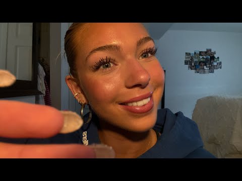 ASMR do my makeup with me! (Tapping, clicking & close up whispers!) 