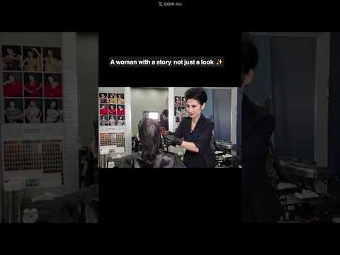 Hair salon ASMR visual and auditory activation # Dark brown neatly expressed~