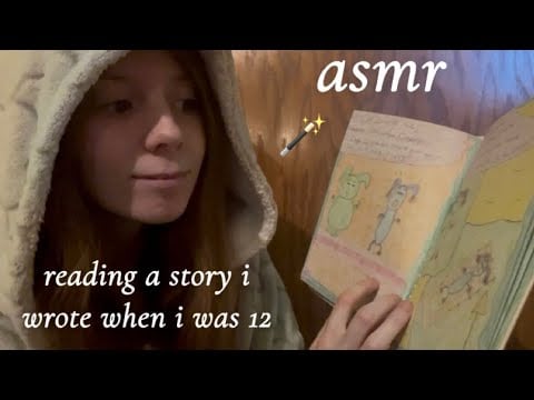 asmr reading a book i made as a kid! ✨ lofi