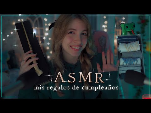 ASMR CUMPLEAÑOS 🎁🎈 Te enseño mis regalos de cumple mientras hablamos 💕