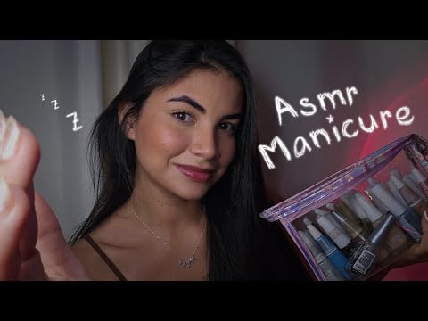 ASMR MANICURE 5 ESTRELAS ( Voz suave & Sons relaxantes) 💅✨️🌃