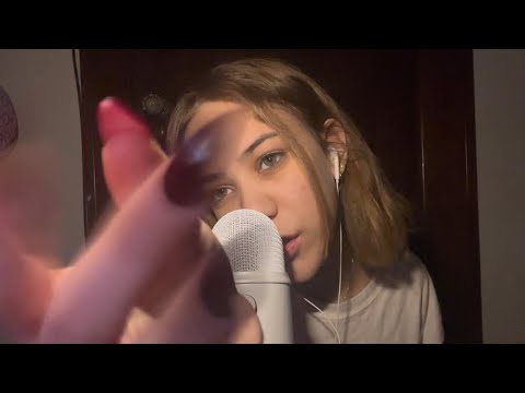 ASMR| Hand Movements + Hand Sounds (Whispered, mouth sounds, trigger words)