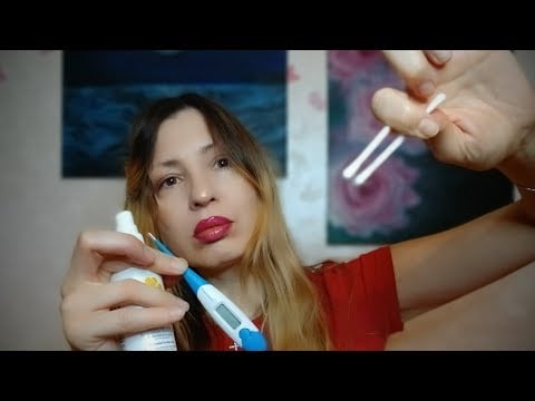 ASMR | Medical exam | Ears,  blood pressure ,  eyes, scalp,  hair and nose check  👀