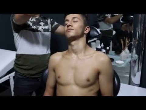 ASMR  Relax chest HEAD NECK  FACE MASSAGE THERAPY