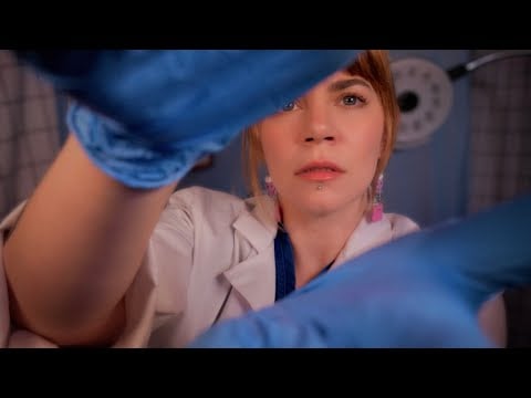 ASMR Cranial Exam w Scalp Check, Eye Exam & Measuring | Medical Roleplay