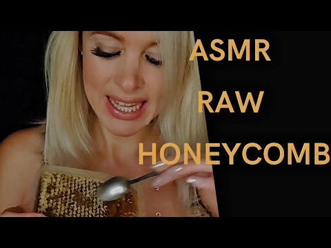 ASMR RAW HONEYCOMB (EATING SOUNDS) #mukbang #asmr #asmrfood